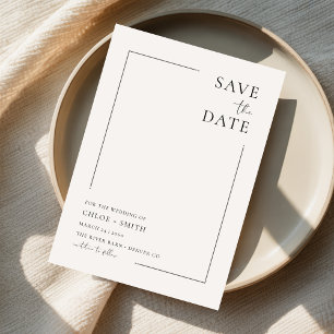 Ivoor Uniek Budget Huwelijk Verloving Geen Foto Save The Date