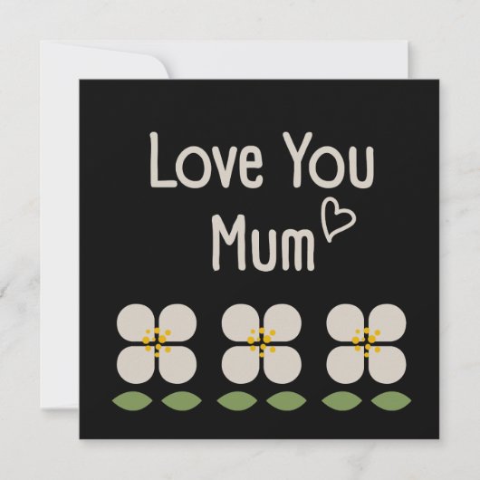 IVOOR VINES - Moederdag Floral Invitation Kaart (Voorkant)