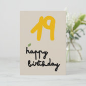 IVOOR VINES - Verjaardag Bloemenuitnodiging Kaart (Staand voorkant)