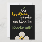 IVOOR VINES - Verjaardag Bloemenuitnodiging Kaart (Voorkant)