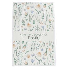 Ivoor Vintage Cottagecore Botanische Weide Custom Medium Cadeauzakje