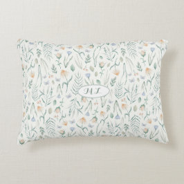 Ivoor Vintage Cottagecore Botanische Weide Maatwer Accent Kussen