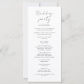 Ivoor Waterverf Floral Sage Green Wedding Programm (Achterkant)