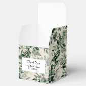 Ivoor waterverf groen Vrijgezellenfeest Bedankdoosjes (Geopend)