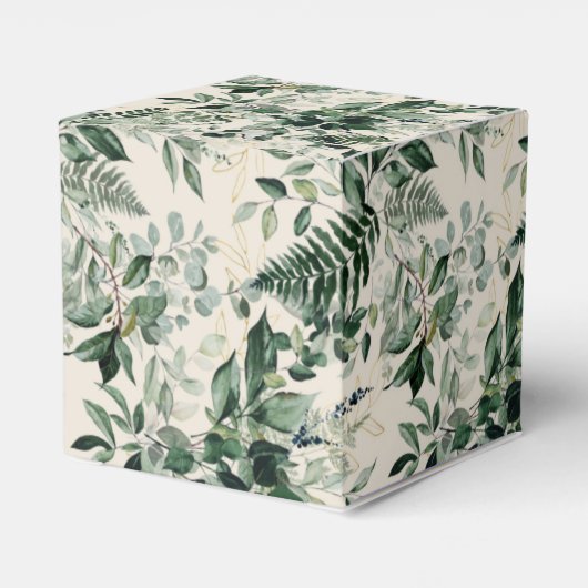 Ivoor waterverf groen Vrijgezellenfeest Bedankdoosjes (Achterkant)