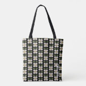 IVOOR WIJNSTOKKEN - Schattigee Floral Print Canvas Tote Bag (Achterkant)