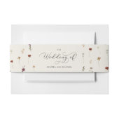 Ivoor Wildbloemen Herfst Herfst de bruiloft van Uitnodigingen Wikkel (Voorkant Voorbeeld)