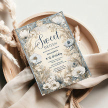 Ivoor Wildflower Art Nouveau Sweet Sixteen