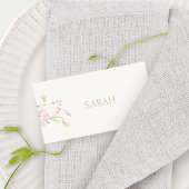 Ivoor | Wildflower Wedding Escort Plaats Naam Notitiekaartje