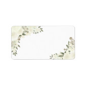 Ivoor Wit Boho Blank DIY Print Bruiloft Adres Etiket (Voorkant)
