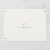 Ivoor & Wit | Chic Huwelijk RSVP Reactie Briefkaart (Voorkant)