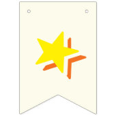 IVOOR WIT & MULTICOLOR TEKST ☆ HAPPY ☆ VERJAARDAG VLAGGETJES (Eerste vlag)