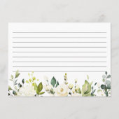 Ivoor Wit Rozen Bloemen Vrijgezellenfeest Recept K Informatiekaartje (Achterkant)