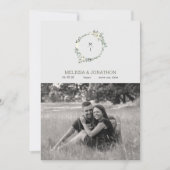 Ivoor Witte Aquarel Bloemige Save The Date (Voorkant)