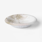 Ivoor witte bloemen papieren kommen (Gebogen)