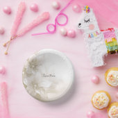 Ivoor witte bloemen papieren kommen (Feest)