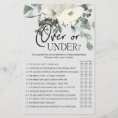 Ivoor Witte Bloemenspel Over Onder Flyer (Voorkant)