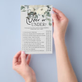 Ivoor Witte Bloemenspel Over Onder Flyer (Hand)
