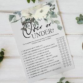Ivoor Witte Bloemenspel Over Onder Flyer
