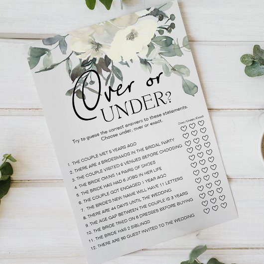 Ivoor Witte Bloemenspel Over Onder Flyer