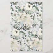 Ivoor Witte Bloemenspel Waar Waren We Flyer (Achterkant)