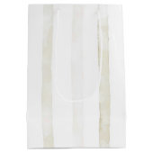 Ivoor Witte Crème Bruiloft Medium Cadeauzakje (Achterkant)