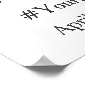 Ivoor Witte Roos Bloem Bruidsfeest Fotocabine Poster (Hoek)