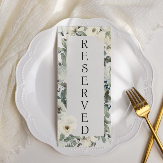 Ivoor Witte Rozen Bloemrijk Reserveringsmenu Menu
