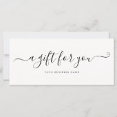 Ivoor Zakelijk Cadeaubon Elegant Eenvoudig (Voorkant)