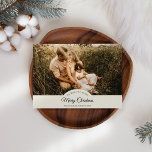 Ivoor Zeer Vrolijk Kerstmis Vier foto Horizontaal Feestdagenkaart<br><div class="desc">Dit Ivory Very Merry Christmas Four Photo Horizontal Holiday Kaart-ontwerp heeft een verfijnde heldere crème-achtergrond met een mix van eenvoudige zwarte letters en klassieke kalligrafie in combinatie met een minimalistische boho-stijl die een perfecte balans biedt tussen strakke moderne subtiliteit en elegantie. Dit charmante ontwerp is een mooie manier om uw...</div>