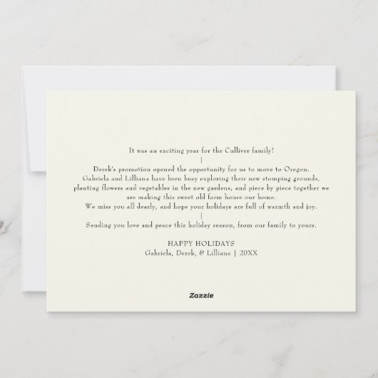 Ivoor Zeer Vrolijk Kerstmis Zes Fotocollage Feestdagenkaart (Achterkant)