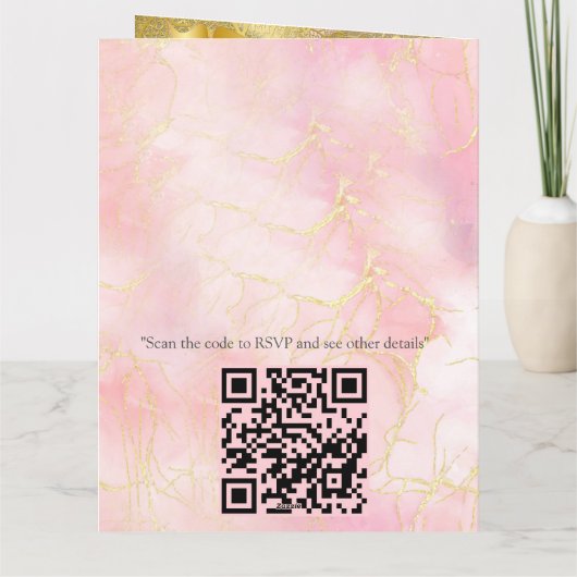 Ivoor Zijde, Gouden Kant & Parels en Marmer Kaart (Achterkant)