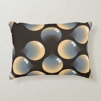 Ivoor Zilver: Geometrisch Droplets Design Accent Kussen