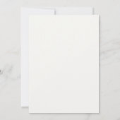 Ivoor & Zwart Elegante bruiloft Uitnodiging (Achterkant)