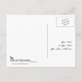Ivoor Zwart en Goud Damask Wedding RSVP Briefkaart (Achterkant)