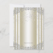 Ivoorbeige parel kruis eerste communie kaart (Achterkant)