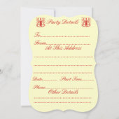 ivoorblad met kerstrobin kaart (Achterkant)