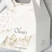 Ivoorbloei & Elegant Gold Script Vrijgezellenfeest Bedankdoosjes