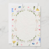 Ivoorbloem Waterverf bruiloft Kaart (Achterkant)