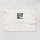 Ivoorbloem Waterverf met QR Visitekaartje (Achterkant)