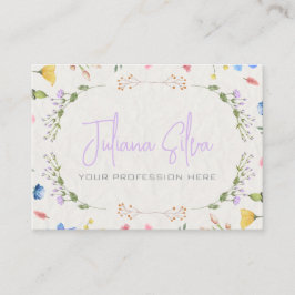 Ivoorbloem Waterverf Visitekaartje