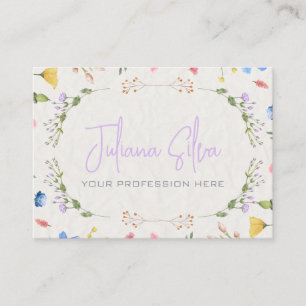 Ivoorbloem Waterverf Visitekaartje