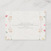 Ivoorbloem Waterverf Visitekaartje (Achterkant)