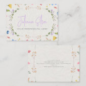 Ivoorbloem Waterverf Visitekaartje (Voorkant / Achterkant)