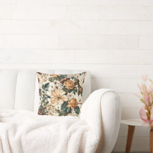 ivoorbloemen, veelkleurige Rozen Kussen