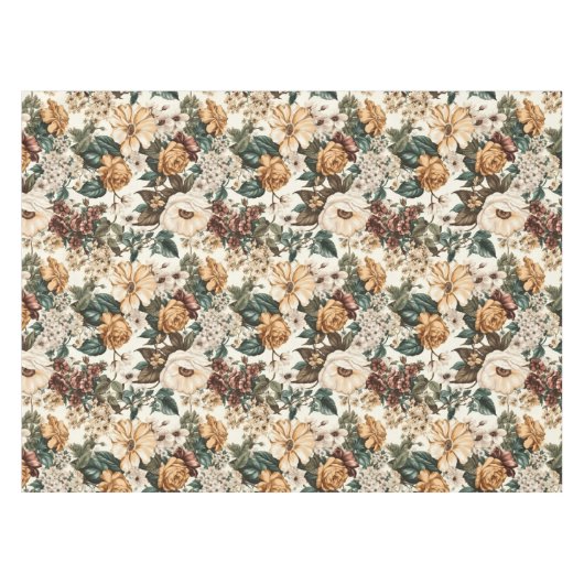 ivoorbloemen, veelkleurige Rozen Tafelkleed (Voorkant (Horizontaal))