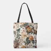  ivoorbloemen, veelkleurige Rozen Tote Bag (Achterkant)