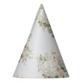 Ivoorbloemstukken Sticker – Elegante Bloemen Feesthoedjes (Links)