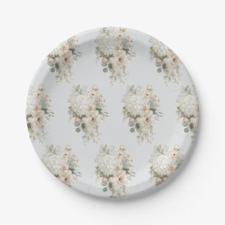 Ivoorbloemstukken Sticker – Elegante Bloemen Papieren Bordje