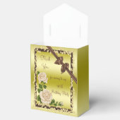 Ivoorbloesem, Bogen & Diamanten 90e Bedankdoosjes (Geopend)